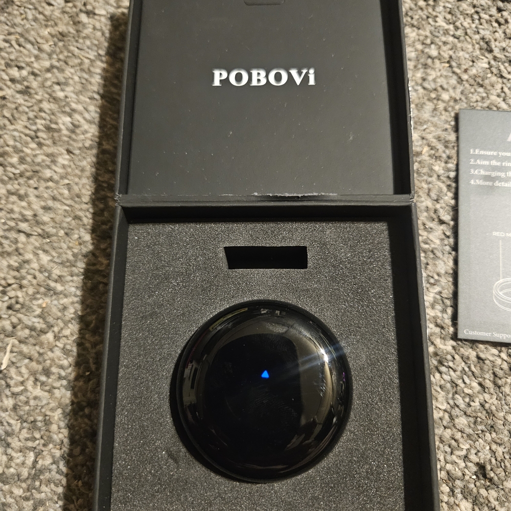 POBOVI Black Smart Ring